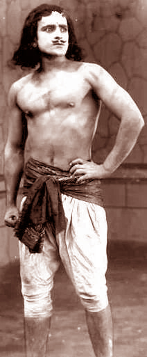 Prithviraj Kapoor In a silent film 1929