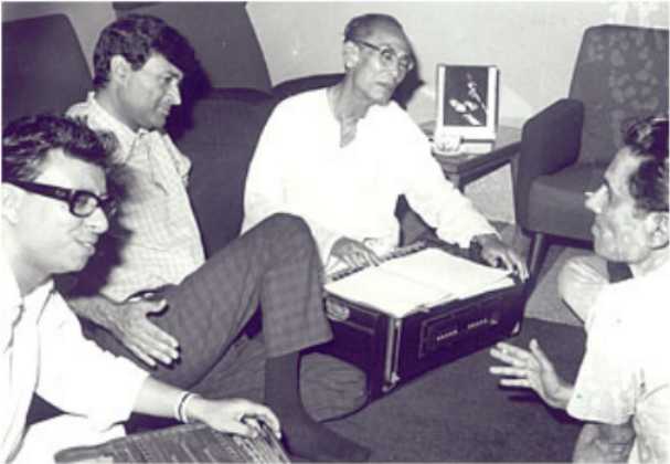 SD Burman, Dev Anand and RD Burman 