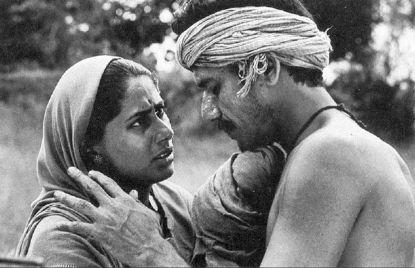 Smita Patil and Om Puri in Sadgati