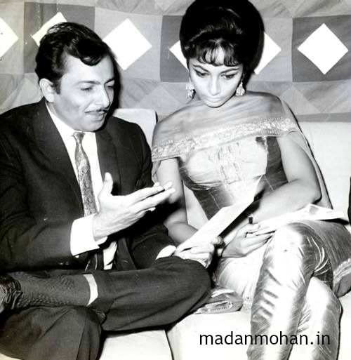 Music Director Madan Mohan and Sadhana