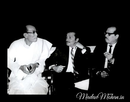 Manna Dey, Madan Mohan and SD Burman
