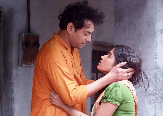 Ishaan Majumdar and Pujarini Ghosh as Nando and Ratan in a still from Postmaster