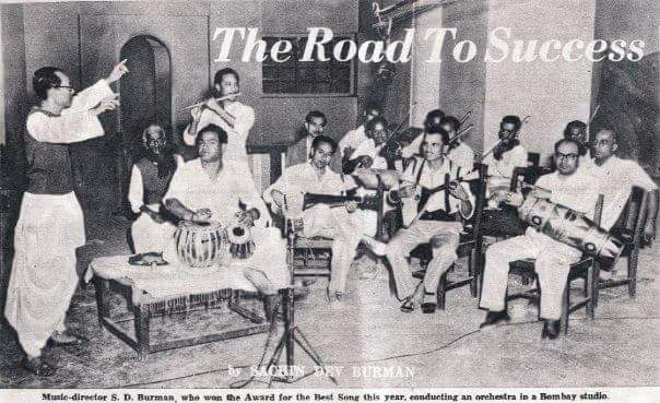 SD Burman conducting the orchestra (Pic: Google Image Search)