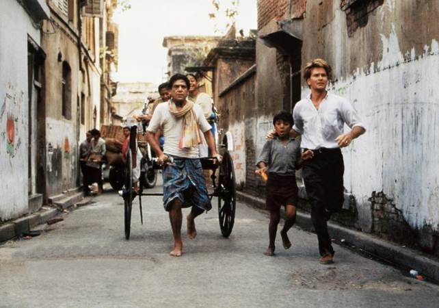 Om Puri plays a rickshaw-puller