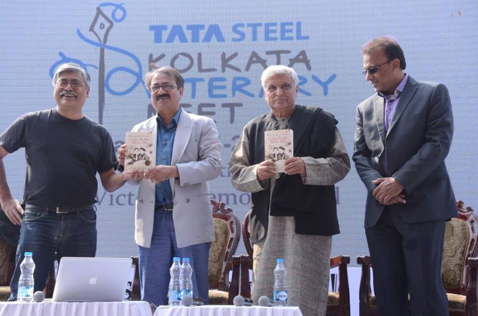 Anirudha and Balaji with Javed Akhtar