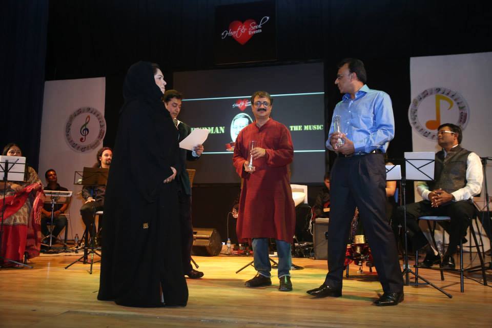 Anirudha Bhattacharjee and Balaji Vittal at RD Burman show