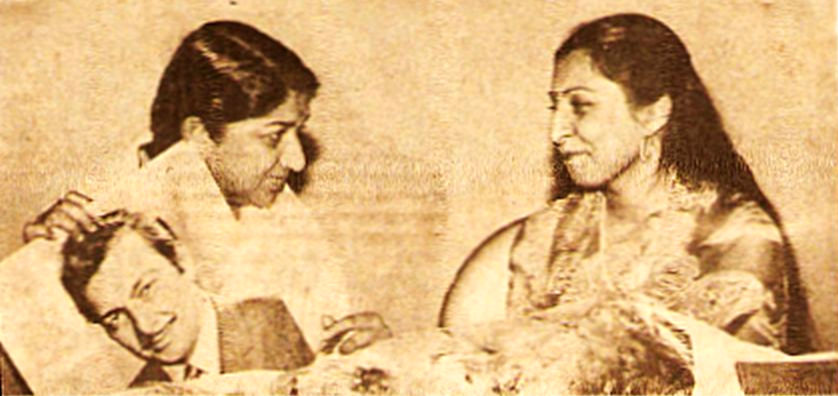 Lata Mangeshkar with Sangeeta Gupta