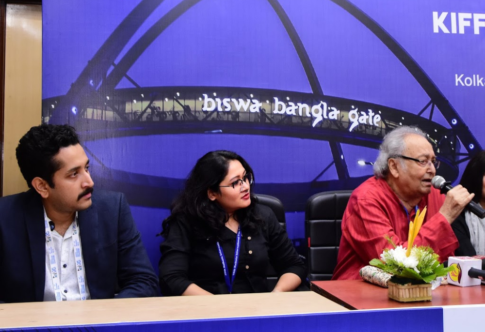 Parambrata Chattopadhyay, Mayurakshee and Soumitra Chatterjee