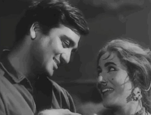 Sunil Dutt and Madhubala in Insaan Jaag Utha