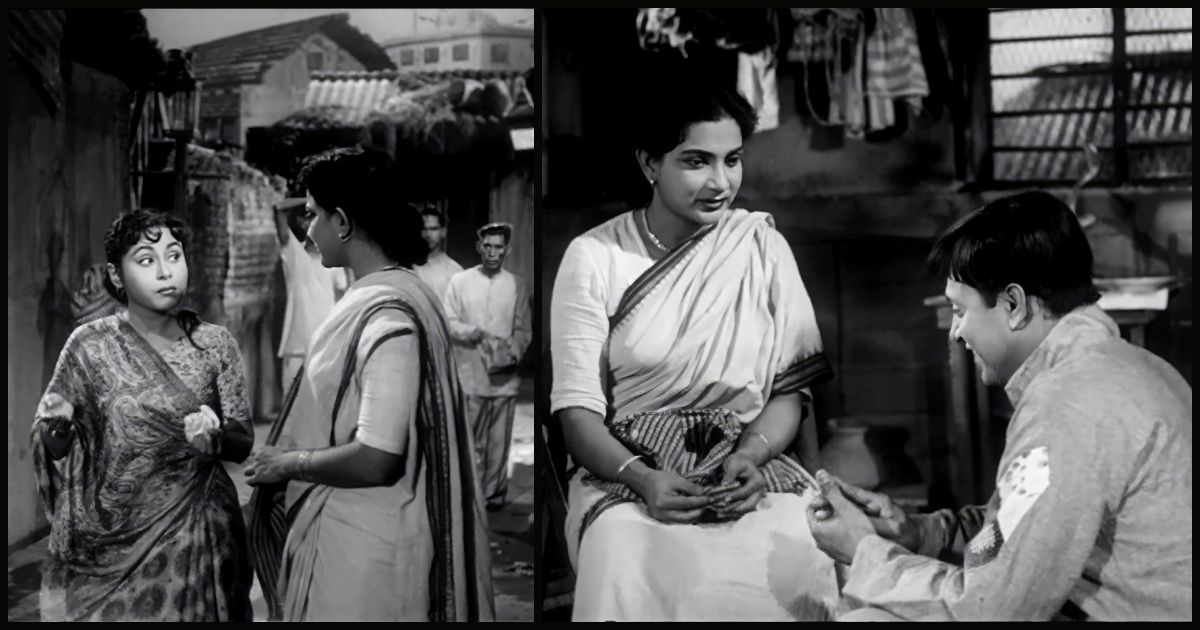 Manju Dey Kali Banerjee and Smriti Biswas in Neel Akasher Neeche