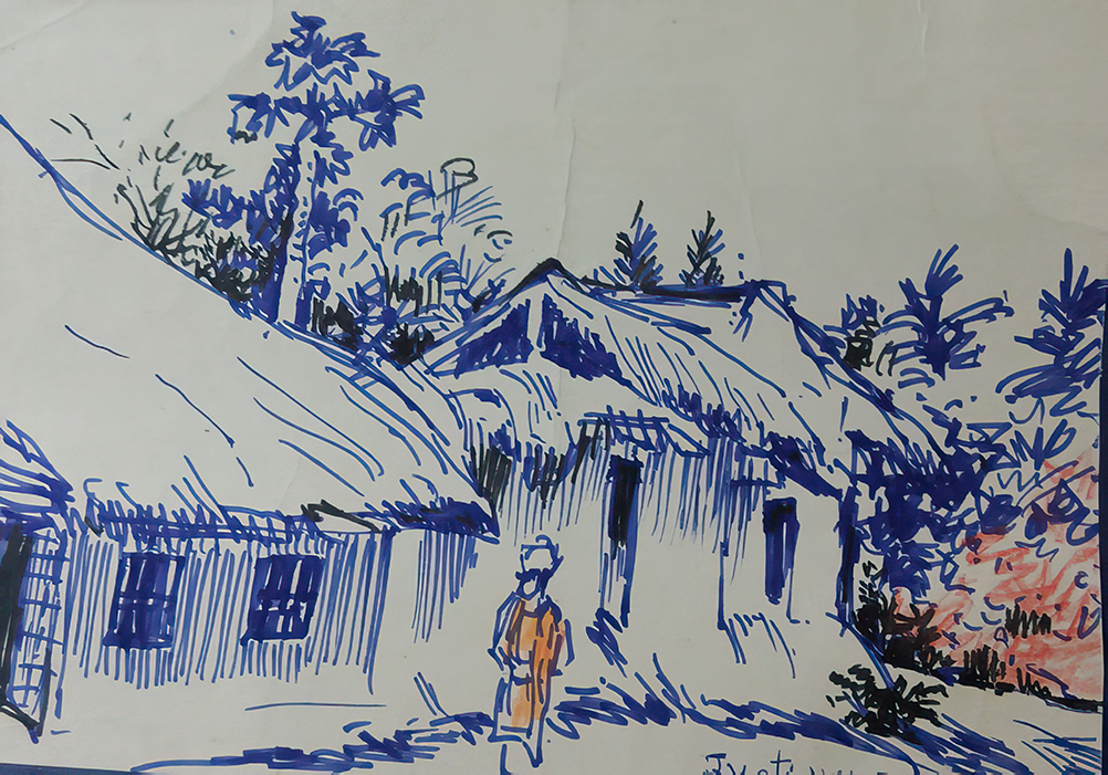 Kolkata (painting by Jyoti Chowdhury)