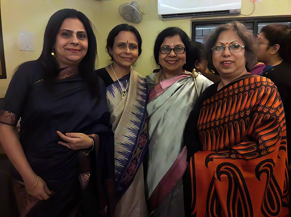 Aloka, Tulika and Lipika with Ratnottama Sengupta