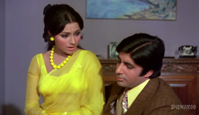 Bindu and Amitabh Bachchan in Abhimaan