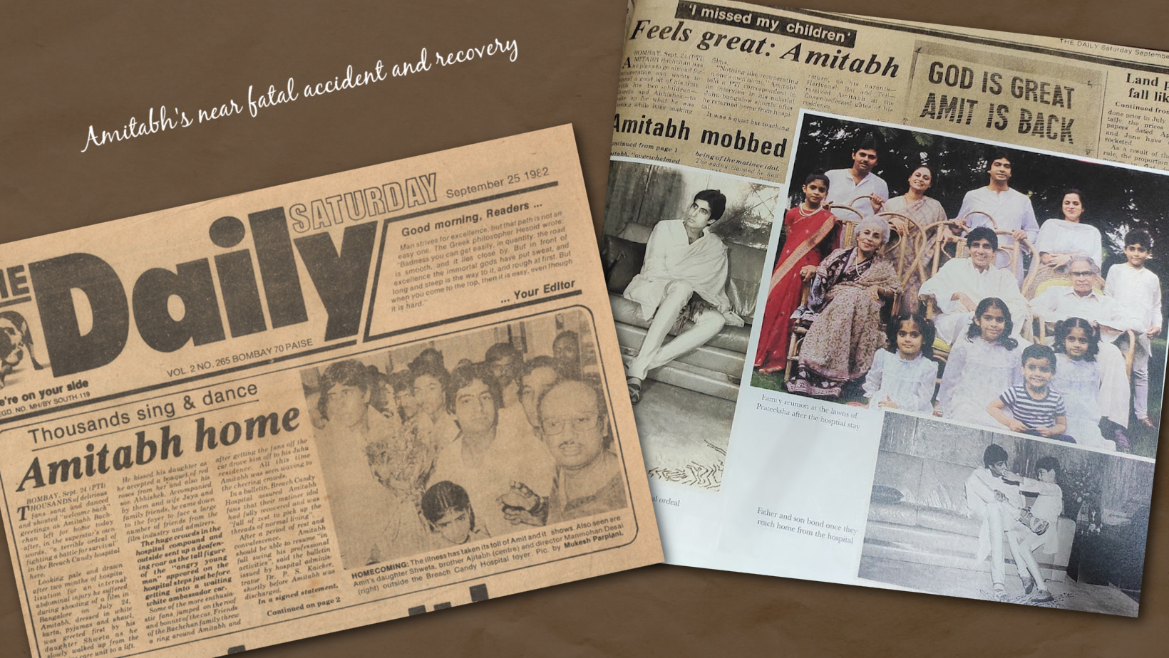 Amitabh Bachchan's illness recovery news