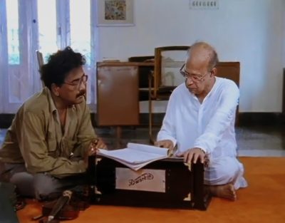 Tapan Sinha with the Dwarkin Harmonium