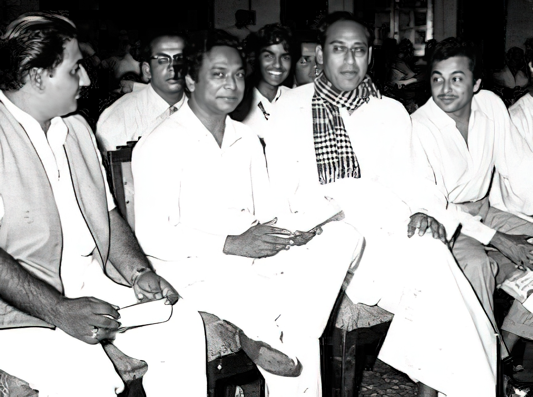 Rafi, Naushad, Ustad Amir Khan and Madan Mohan