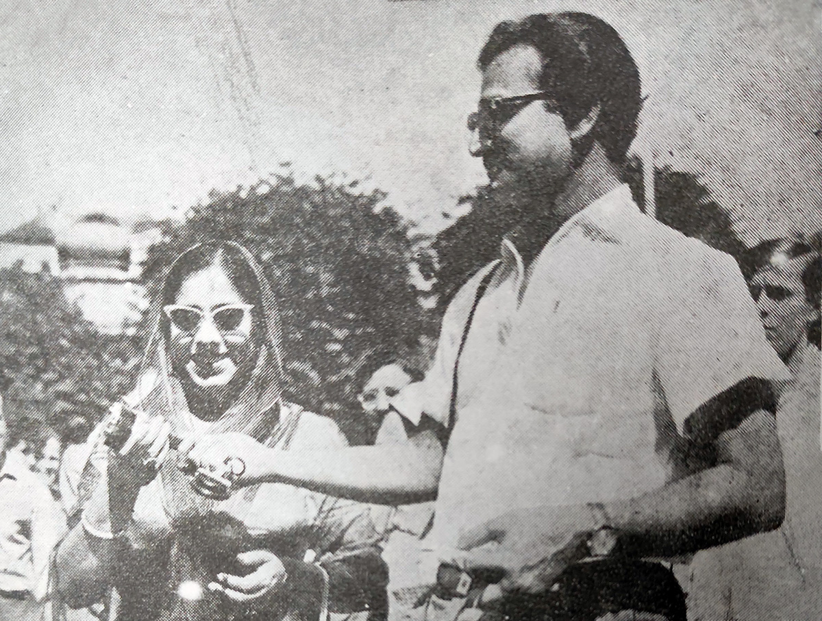 Kanan Devi and Haridas Bhattacharya at Karlovy Vary, Czechoslovakia