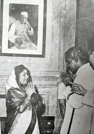 Kanan Devi and VK Krishna Menon