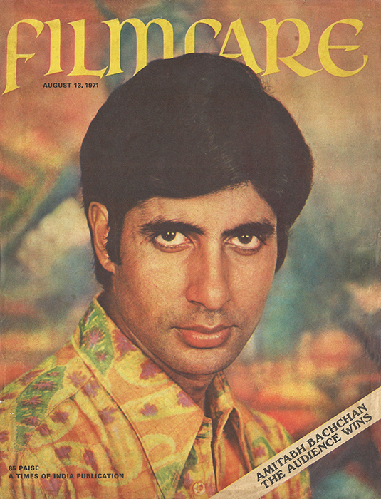 Amitabh Bachchan on Filmfare August 13, 1971 cover