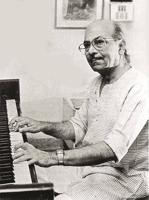 Salil Chowdhury on the piano
