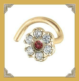 Diamond nose pin