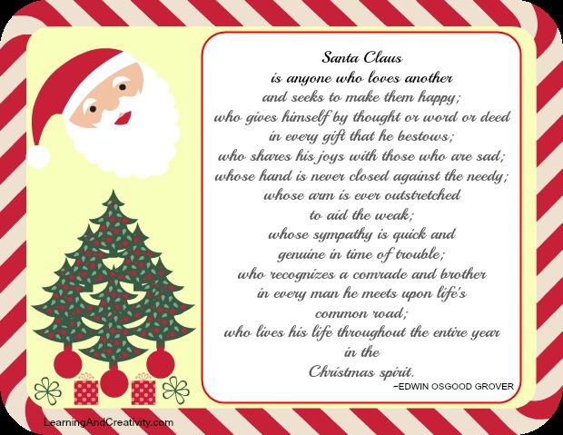 Santa Claus and Christmas spirit