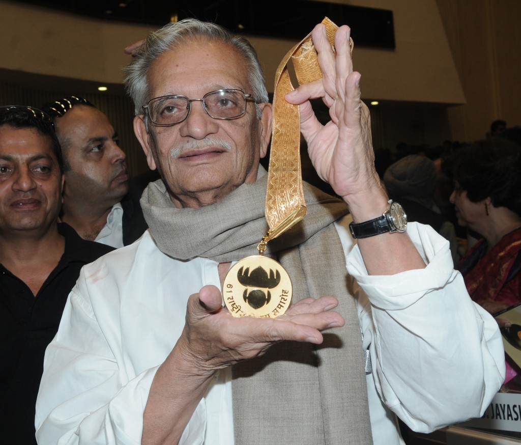 Gulzar with the coveted Dadasaheb Phalke award
