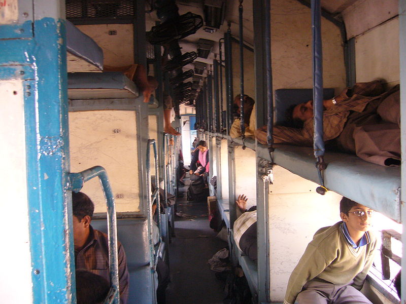  Venkat had got his favourite berth - a side berth and that too, a lower one.  (Pic: Dforest, Wikimedia under Creative Commons Attribution-Share Alike 3.0 )