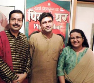 The Bengal Culturati team - (L to R) Sounak Chacraverti, Rajib Gupta and Jhinuk Gupta