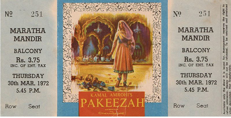 Pakeezah Movie Ticket
