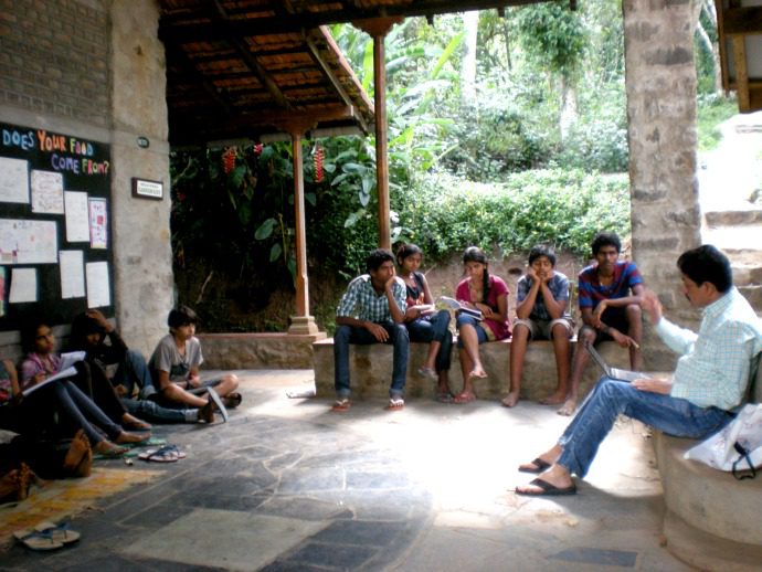 Sholai School has children from across the country and beyond, living in perfect synergy with each other and with nature. 