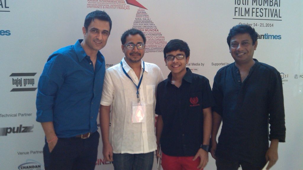 Sanjay Suri, Bikas Mishra, Soham Maitra and Onir at the MAMI 2014