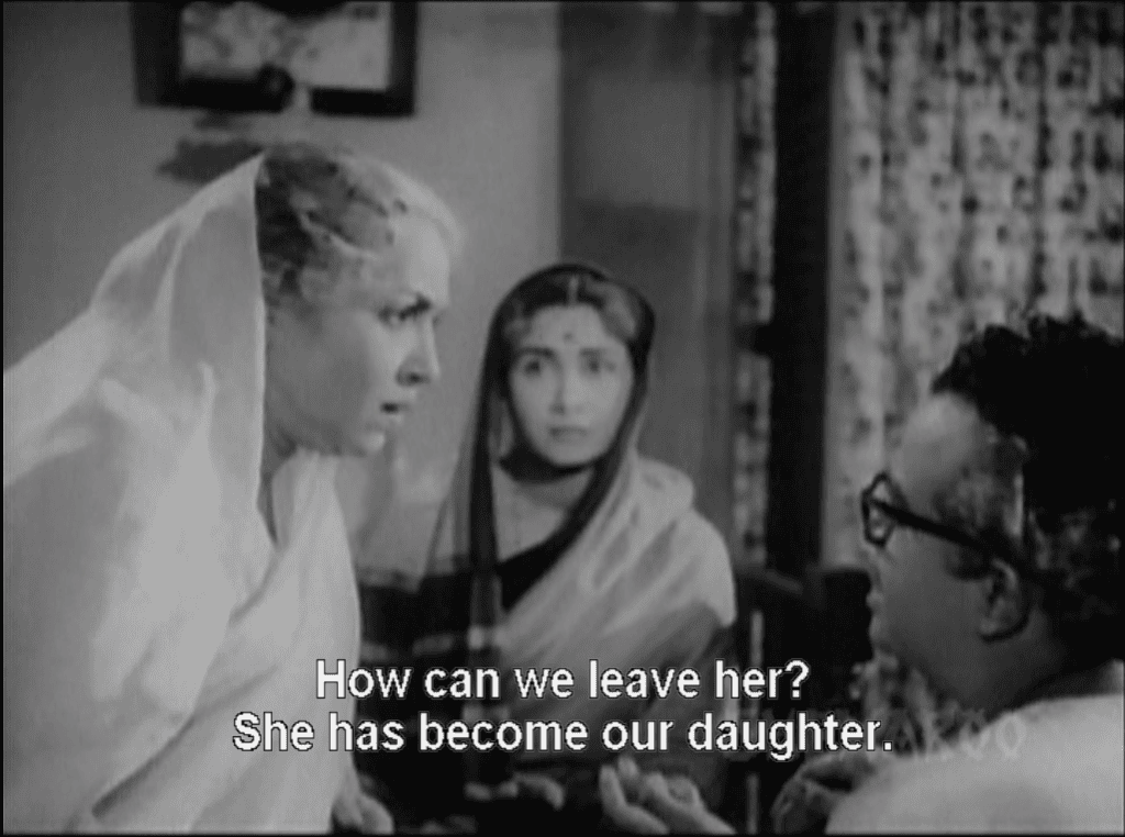 Bimal Roy’s Sujata cast her in the role of the orthodox Buaji who is unable to accept Sujata as one of the family.