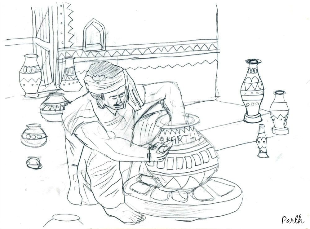 Pencil Sketches Potter