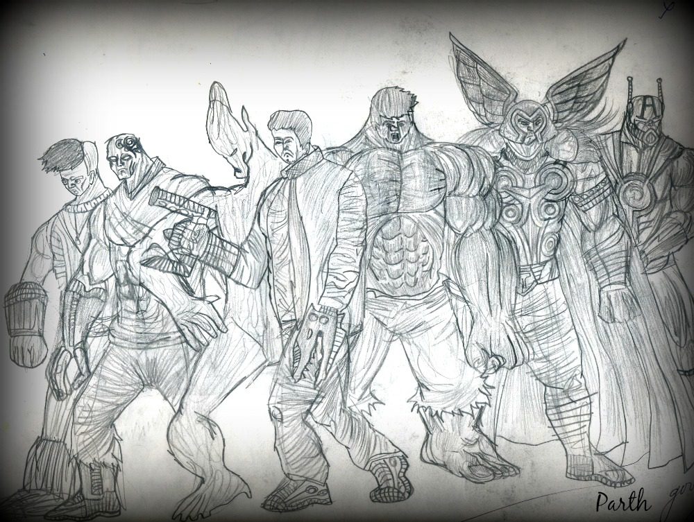 Pencil Sketches Thor sketch