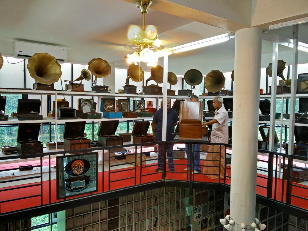 gramohphones and record players at Sunny Mathew Discs and Machines Museum
