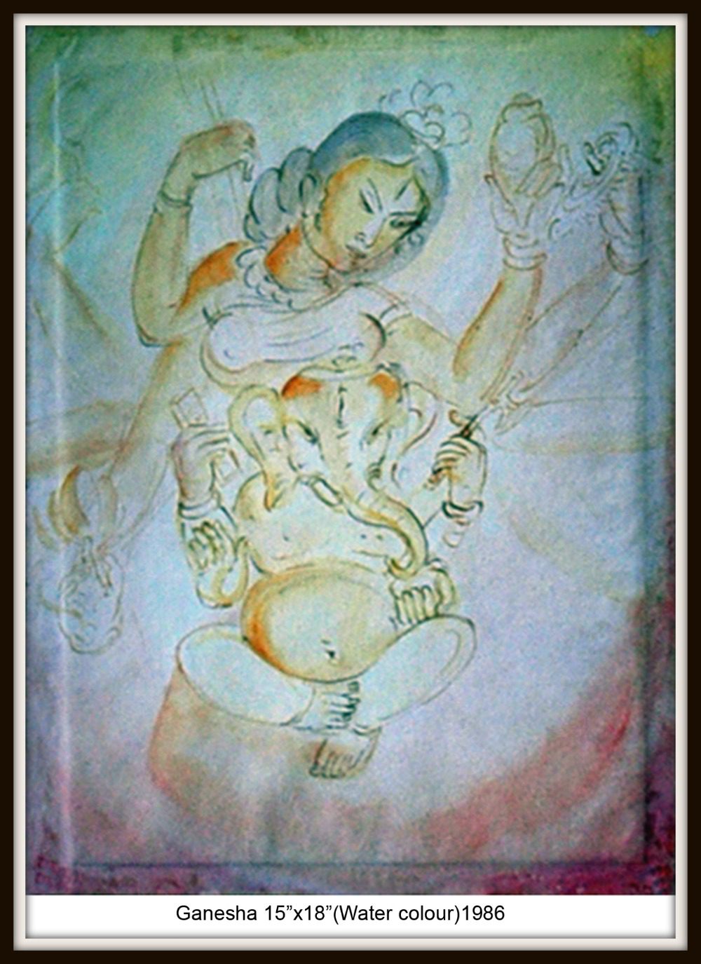 Monica Talukdar Ganesha (Water Colour)