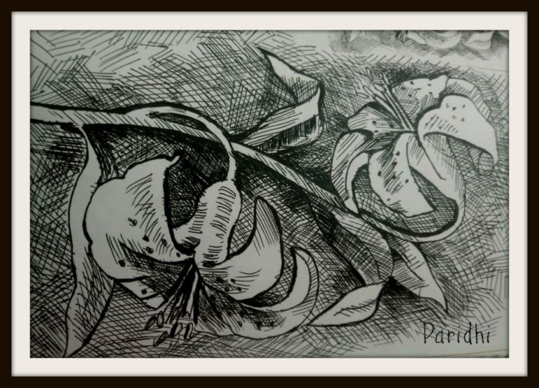 ink sketch by kids
