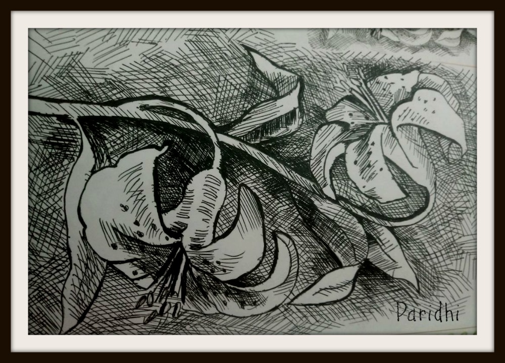 ink sketch by kids