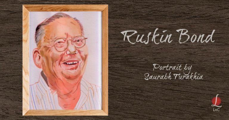 Ruskin Bond portrait