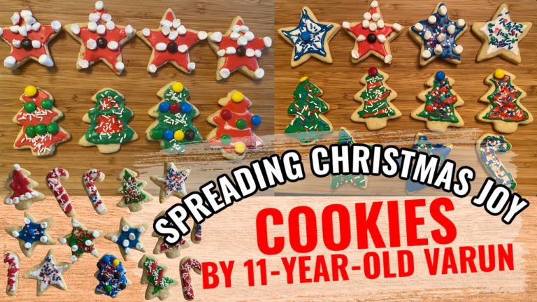 christmas cookies by 11 year old Varun