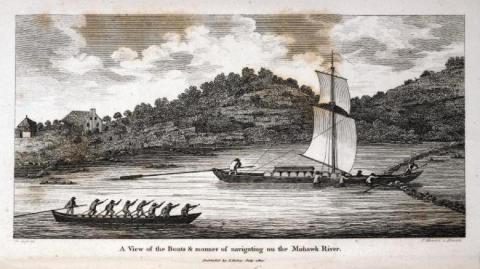 Durham boats on the Mohawk River