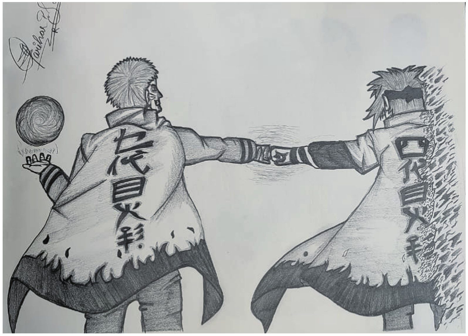 CURSED UCHIHA CLAN pencil sketch