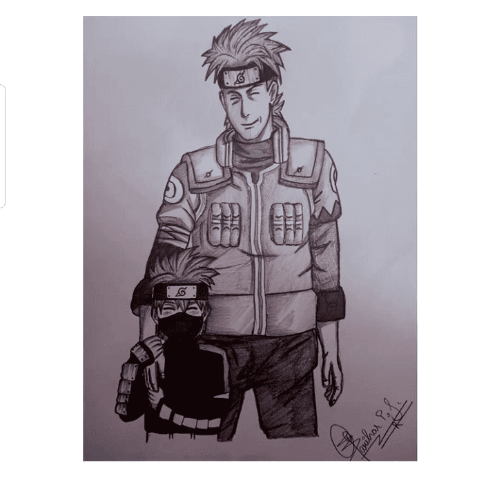 Kakashi Hatake pencil sketch