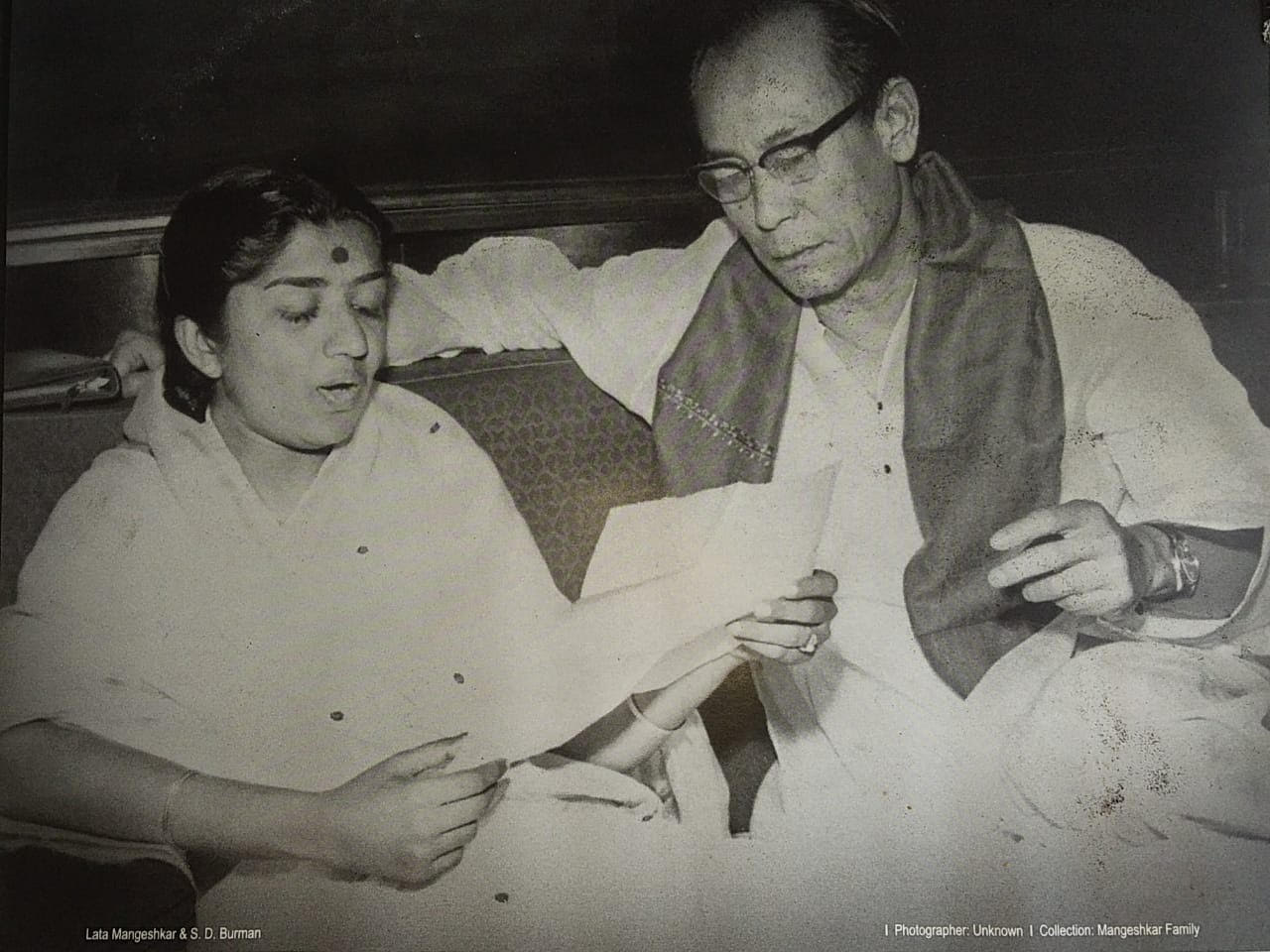 Lata with music composer SD Burman