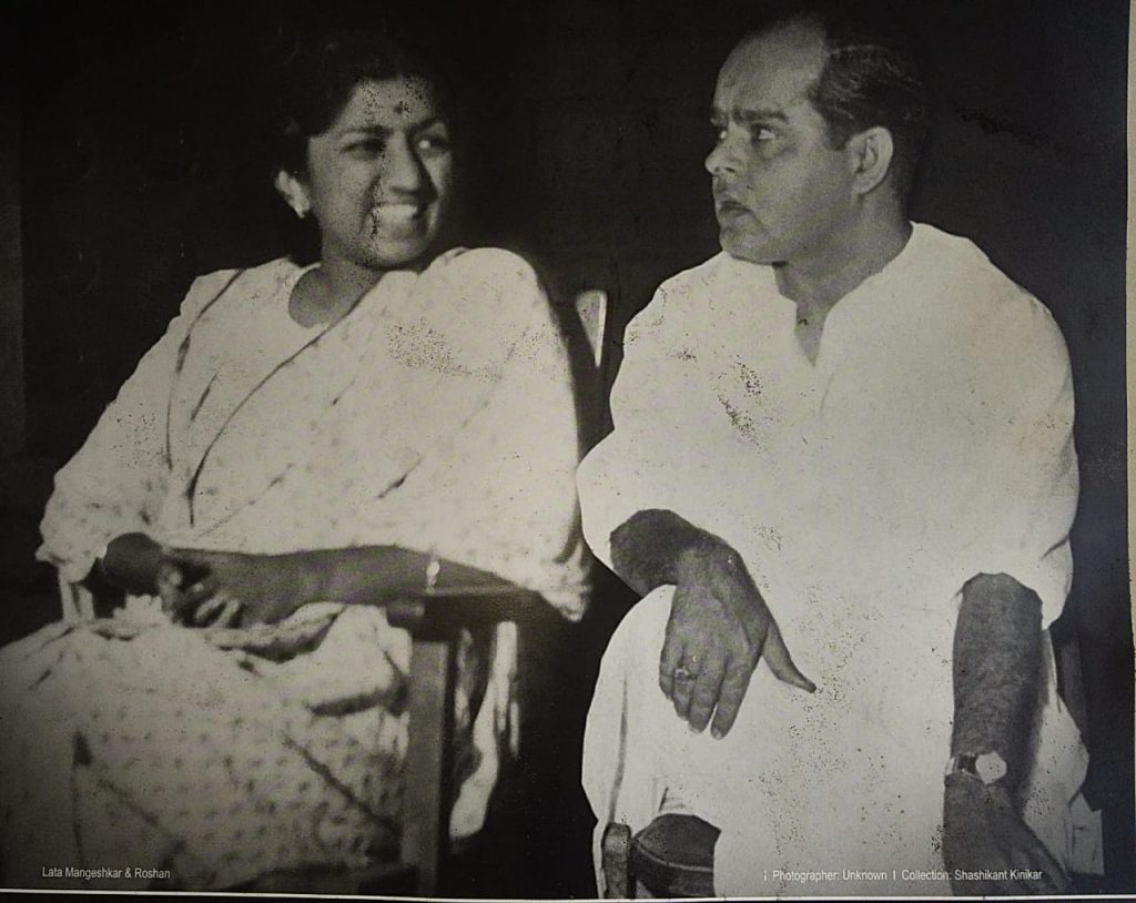 Lata with music composer Roshan