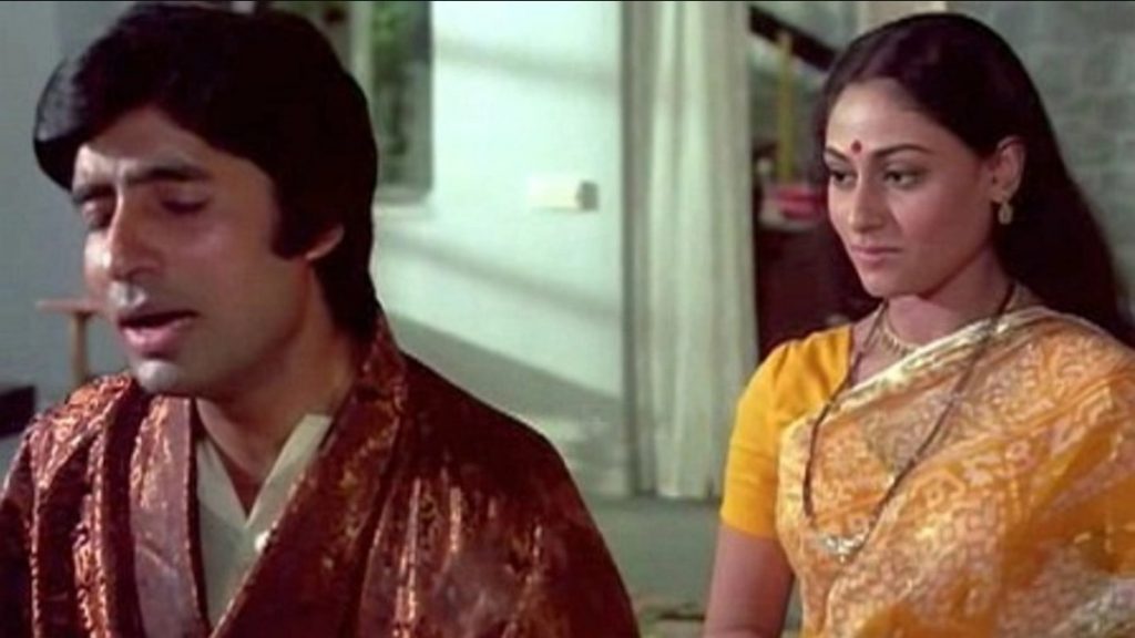 Amitabh Bachchan and Jaya Bhaduri in Abhimaan