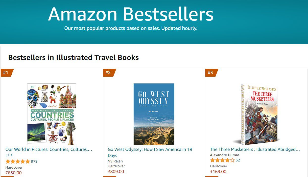 Go West Odyssey ranked #2 on Amazon Bestseller List