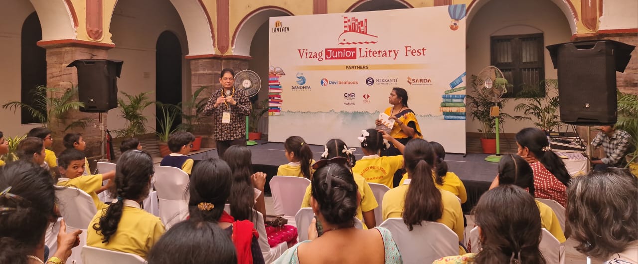 At the Vizag Junior Literary Fest 2024