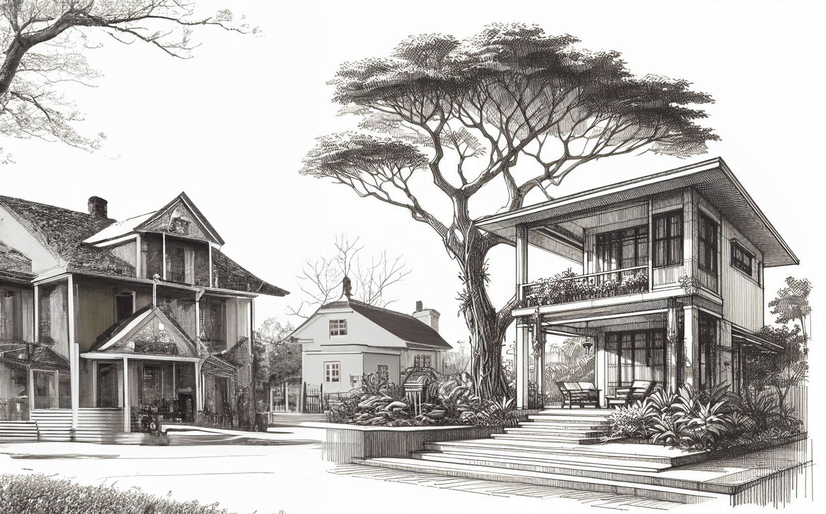 tree over the house story
